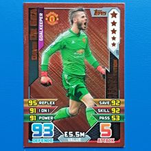 MATCH ATTAX EXTRA 2015 2016 LIMITED EDITION BRONZE DAVID DE GEA LE3