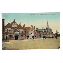 Public Buildings And Wesleyan Church, Woking, Surrey, Postcard.