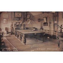 Sheffield Hotel Billiard Room Real Photo Old Postcard Please Read