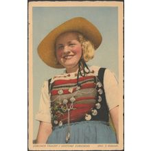 Zürcher Tracht, Rafzer Feld, c.1930s - Jean Gaberell AK