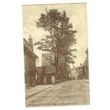 Surrey postcard St Mary's Church and Quarry Street Guildford