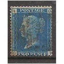 victoria 2d blue plate 13 check ig cv £22 g/fu