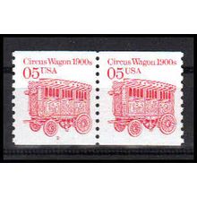 2452 5c Circus Wagon Fine MNH LGG CNP Left 2 PA1098