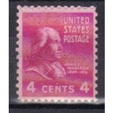 808 4c James Madison Fine MNH B0145