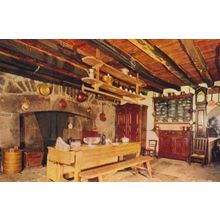 Auvergne Le Cantou Fromages French France Cheese Making Antique Kitchen Postcard