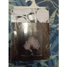 tree black and white pattern plastic shower curtain with rings brand new