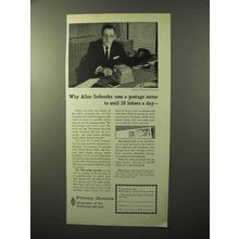 1964 Pitney-Bowes DM Desk Top Postage Meter Ad - Allen Indzonka