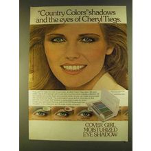 1980 Cover Girl Eye Shadow Ad - Cheryl Tiegs