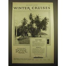 1924 Royal Mail Steam Packet Co. Ad - Winter Cruises