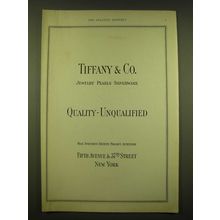 1924 Tiffany & Co. Ad - Jewelry Pearls Silverware Quality - Unqualified