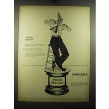 1949 Sanforized Shirts Ad - Simple Sigh-man