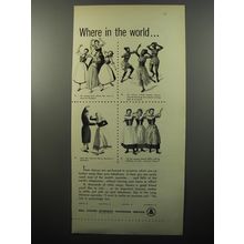 1950 Bell Telephone Ad - Where in the world - Dances