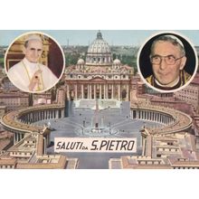 Pope Papst Papa Giovanni Paolo I Saluti Da San Pietro Postcard