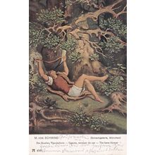 Des Knaben Wunderhorn Moritz von Schwind Waldhorn Musik Painting Postcard