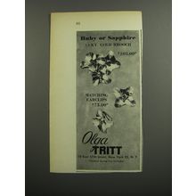 1953 Olga Tritt Jewelry Advertisement - Ruby or sapphire