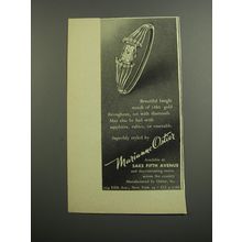 1953 Marianne Ostier Bangle Watch Advertisement