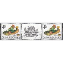 Ceska Republika 1998 Michel 188 O Cote (2009) 1.00 € Le verseau sur le poisson