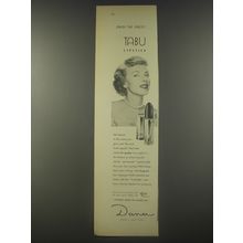1956 Dana Tabu Lipstick Ad - Enjoy the finest