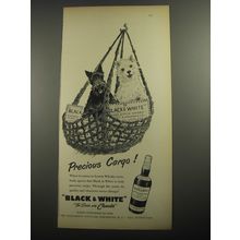 1956 Black & White Scotch Ad - Precious Cargo