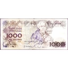 1989 Portugal Banknote 1,000 Escudos
