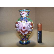 Vintage Cloisonne Vase 2 7/8" tall