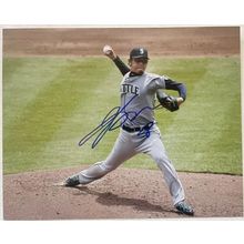 Hisashi Iwakuma Signed Autographed Glossy 8x10 Photo Seattle Mariners