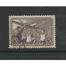 Russia 678, 1938 Flying Model Plane, VF, Used (RU365)