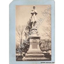 CT Moodus Postcard Civil War Monument On The Green ct_box3~1161