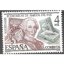 España 1977 Michel 2288 Neuf ** Cote (2008) 0.20 € Sociétes economiques du Pays