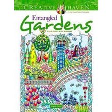 Creative Haven Entangled Gardens Coloring Book