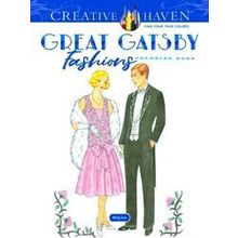 Creative Haven Great Gatsby Fashions Coloring Book