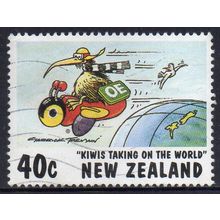 New Zealand 1997 Kiwis Taking on the World - Travel, Garrick Tremain 40c Used