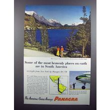 1956 Panagra Airways Ad - Lago Moreno, Argentina