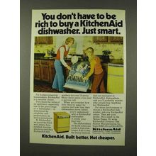 1973 KitchenAid Dishwasher Ad - Don't Have to be Rich