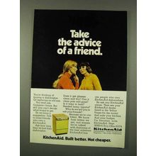 1973 KitchenAid Dishwasher Ad - Take Advice of Friend