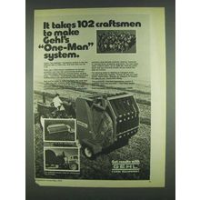 1978 Gehl Round Baler 1500 & Bale Handler Ad