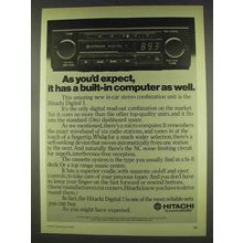 1978 Hitachi Digital 1 Car Cassette Deck / Radio Ad