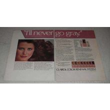 1983 Clairol Color Renewal System Ad - Never go Gray