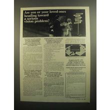 1984 Vision Research Institue Visionalysis Ad