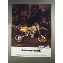 1991 Suzuki DR350 Motorcycle Ad - Reins Not Included