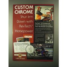 1992 Custom Chrome Motorcycle Parts Ad - Shut 'Em Down