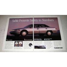 1992 Mercury Sable Ad - Presents Safety in Numbers
