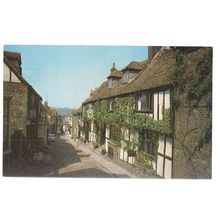 MERMAID STREET, RYE, EAST SUSSEX vintage unused postcard Shoesmith & Etheridge =