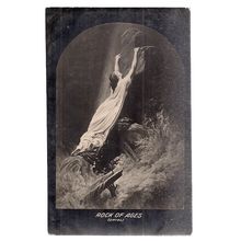 ROCK OF AGES by Oertel unused antique postcard Wildt & Kray =