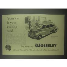 1954 Wolseley Six-Eighty Ad - Your car is your visiting card