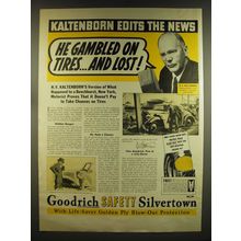 1937 Goodrich Safety Silvertown Tires Advertisement - H.V. Kaltenborn