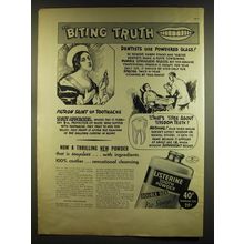 1937 Listerine Tooth Powder Ad - The Biting Truth