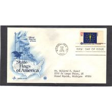 FDC Art Craft 1651 13c Indiana (Cachet-Typed/A) CV41764