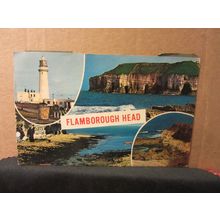 multiview, FLAMBOROUGH HEAD, YORKSHIRE used postcard 1965 pm =