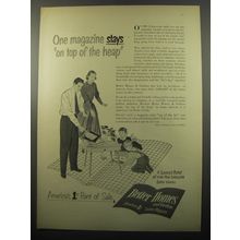 1950 Better Homes and Gardens Magazine Ad - One magazine stays on top